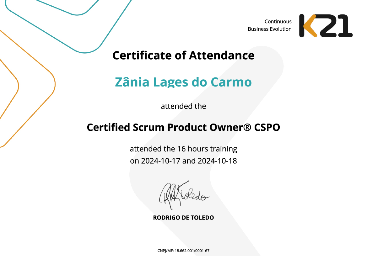 Certificado K21